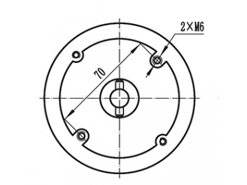 Коллекторный электродвигатель, приводной двигатель (500-600 Вт, серия ZD097A1)