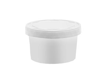 Пластиковая чашечка для мороженого с крышкой и ложкой с IML этикеткой 100 мл, CX132