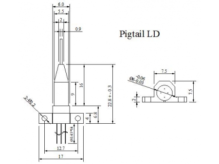 Импульсный лазерный диод FP (для оптического рефлектометра)