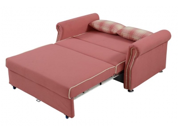 Двухместный тканевый диван-кровать с ящиком для хранения