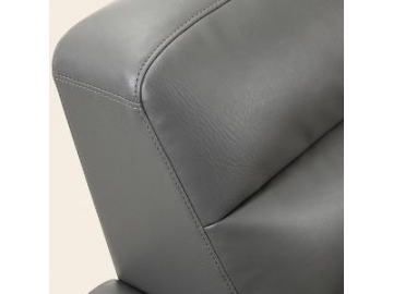 Серый кожаный диван в стиле модерн S346