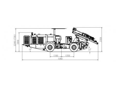 Гидравлическая буровая установка, CYTC70B  (для горнодобывающей промышленности)