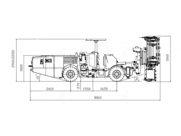 Гидравлическая буровая установка с автоматической сменой штанги, CYTC76  (для горнодобывающей промышленности)