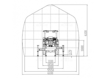 Гидравлическая буровая установка, CYTJ45 (HT81)  (для проходки туннелей и каверн)