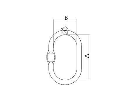 Звено овальное из легированной стали