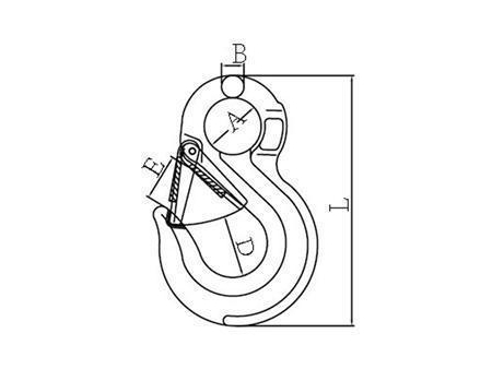Крюк с проушиной из легированной стали