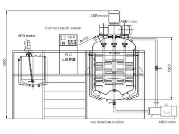 Вакуумный эмульсионный смеситель RHJ-B