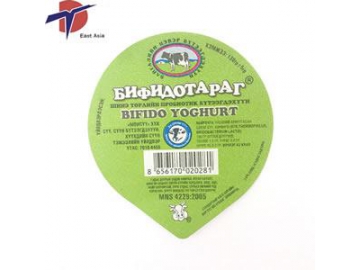 Индукционная запайка фольгой упаковок молочных продуктов, платинка из фольги