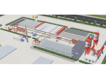 Установка для производства газобетонных блоков Установка для производства газобетонных блоков