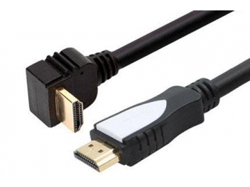 Кабель угловой 90 градусов HDMI 1.4 3D 4K для компьютера и телевизора