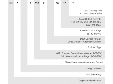Улучшенное трехфазное твердотельное реле NNG1-3/032F-38 DC-AC