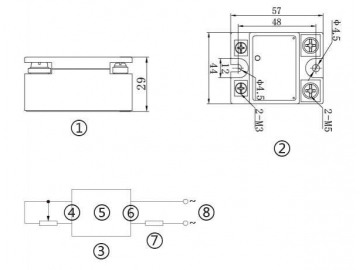 Полупроводниковый регулятор напряжения тока NNT1-L/38 10A-80A