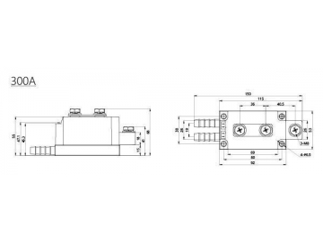 Тиристорный модуль 300A-800A MTC MTK MTA MTX