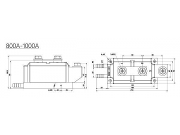 Тиристорный модуль 300A-800A MTC MTK MTA MTX