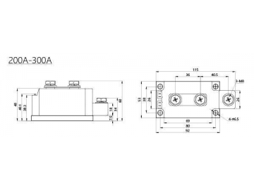 Тиристорный модуль 200A-1000A MTC MTK MTA MTX