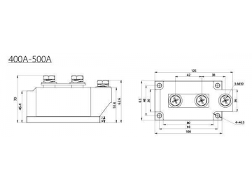 Тиристорный модуль 200A-1000A MTC MTK MTA MTX