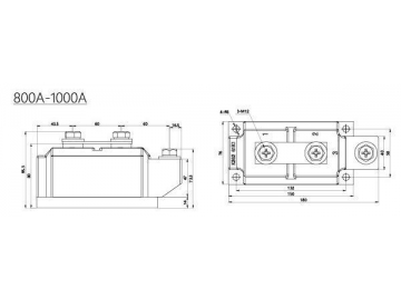 Тиристорный модуль 200A-1000A MTC MTK MTA MTX