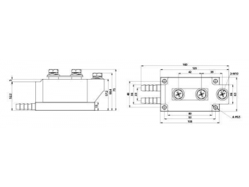 Диодный выпрямительный модуль 300A-800A MDC MDA MDK