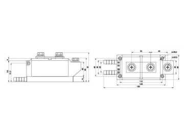 Диодный выпрямительный модуль 300A-800A MDC MDA MDK