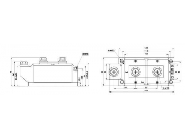 Диодный выпрямительный модуль 200A-1000A MDC MDA MDK