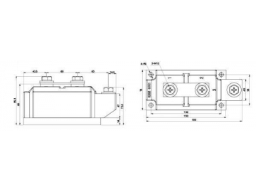 Диодный выпрямительный модуль 200A-1000A MDC MDA MDK