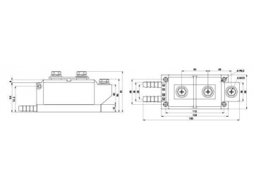 Тиристорный выпрямительный модуль 300A-800A MFC MFA MFK MFX