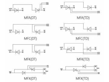 Тиристорный выпрямительный модуль 200A-1000A MFC MFA MFK MFX