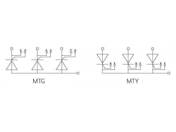 Тиристорный модуль для сварочного аппарата 110A-160A MTG MTY