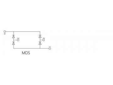 Однофазный диодный модуль MDQ 150A-250A