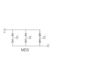 Трехфазный диодный модуль MDS 30A-100A