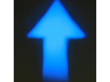 Световой предупредительный сигнал для погрузчиков в форме стрелки с двумя светодиодами