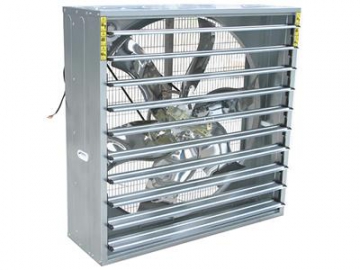 Осевой вытяжной вентилятор с жалюзи, модель DJF