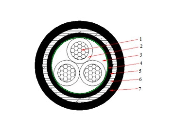 Кабель NYBY (CU/PVC/STA/PVC) 0,6/1 кВ