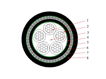 Кабель N2XRY (CU/XLPE/SWA/PVC) 0.6/1 кВ