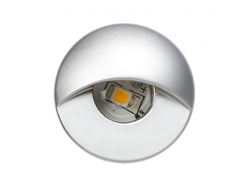 Встраиваемый светильник для подсветки лестниц SC-F101 имеет форму полумесяца, влагозащищенный, поддерживает RGB освещение, подходит наружного освещения.