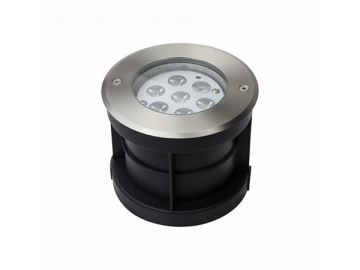 Грунтовый светодиодный светильник COB SC-F121 диаметром 150мм, мощностью 7Вт, будет отличным выбором для уличного освещения.