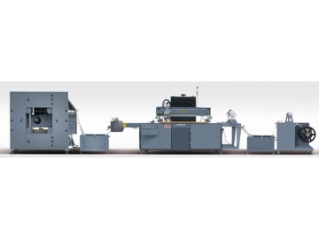 Автоматическая ротационная машина для трафаретной печати с рулонной приемкой