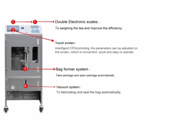 Вертикальный фасовочно-упаковочный автомат MK-T50 Вакуумный аппарат для упаковки продуктов/Вакууматор/ Вакуум-упаковочная машина