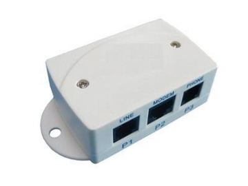 ADSL сплиттер-фильтр, 2 разъема RJ11, 1 разъем RJ45