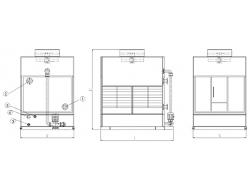 Поперечно-точные градирни (Закрытые стальные градирни)