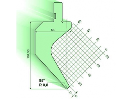 85° пуансон гибочного пресса / листогиба
