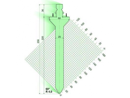 60° пуансон для гибочного пресса / листогиба