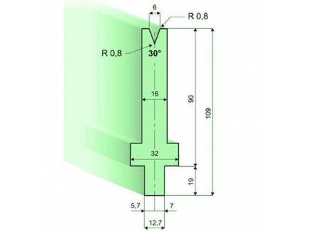 30° Dies, H=90mm
