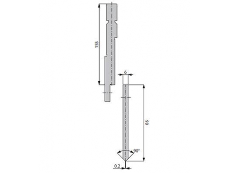 90° пуансон для гибочного пресса / листогиба