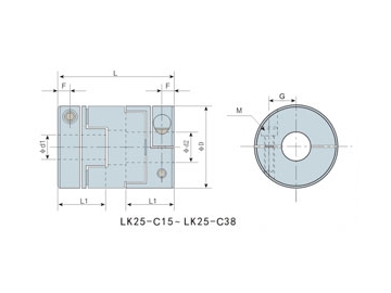 LK25-2 Муфта кулачково-дисковая – Зажимное соединение