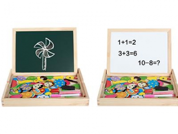 Игра в деревянной коробке с магнитными пазлами Магнитный пазл-головоломка
