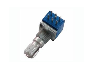 Поворотный потенциометр WH9011A-2-18T (с металлическим нарезным валом, 9 мм)