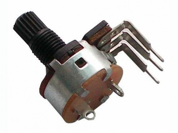 Резистор переменный с выключателем WH148-K4-44 (16 мм, 500 Ом)