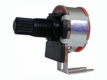 Резистор переменный с выключателем WH148-K4-P (16 мм, 500 Ом)