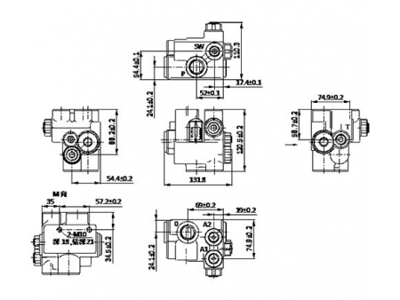 Двойной клапан зарядки аккумулятора ACV-L25F-00A